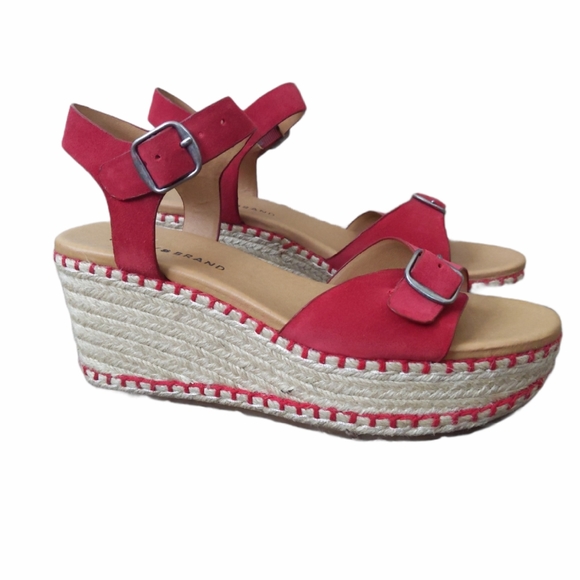 NWOT Lucky Naveah Iii Espadrille Wedge Sanda - Picture 5 of 10